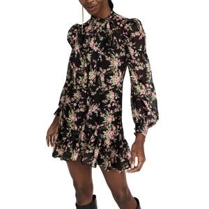 Likely Floral Black Multi Clarita Dress Size 4
